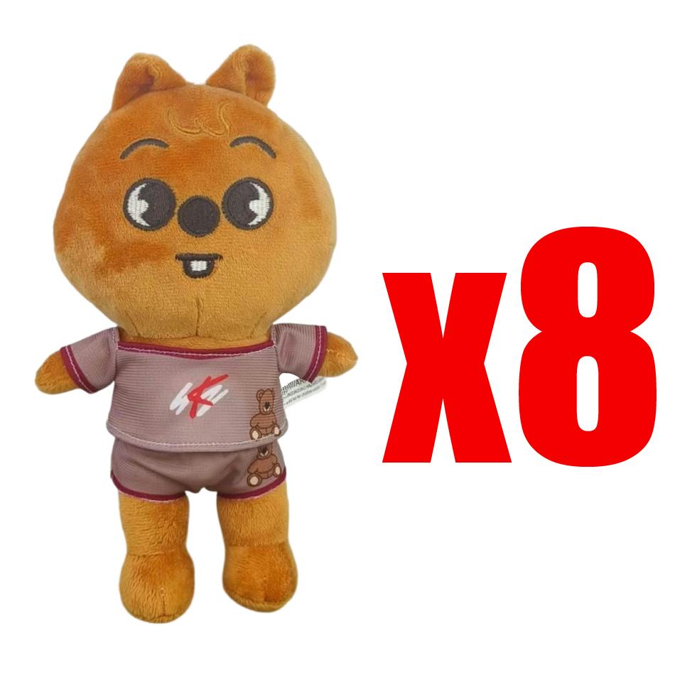 20cm Skzoo Plush Toys Stray Kids Cartoon Stuffed Animal Wolf Chan Plushies Doll Cute Companion Adults Fans Gift for Cuddly Fluffy Huggable Kawaii
