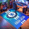 Chelsea FC Logo Carpet Rug for Living Room Bedroom Home Sofa Decoration,Kids Play Nonslip Floor Mat