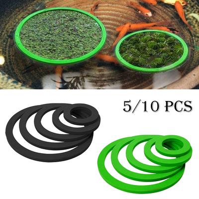 Anneau d'alimentation pour poissons 5/10 pièces Support d'anneau pour nourriture pour poissons d'aquarium Aquarium Corral Pour plante flottante Réduit les déchets de distributeur de nourriture pour poissons Fourniture pour animaux de compagnie