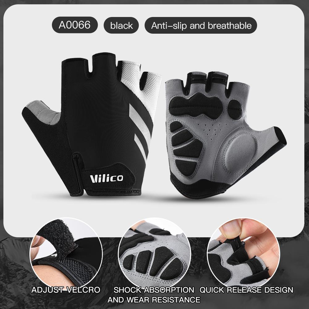 Half Finger Bike Gloves MTB Road Cycling Gel Padded Breathable Spring Summer Bicycle Gloves for Men Women S