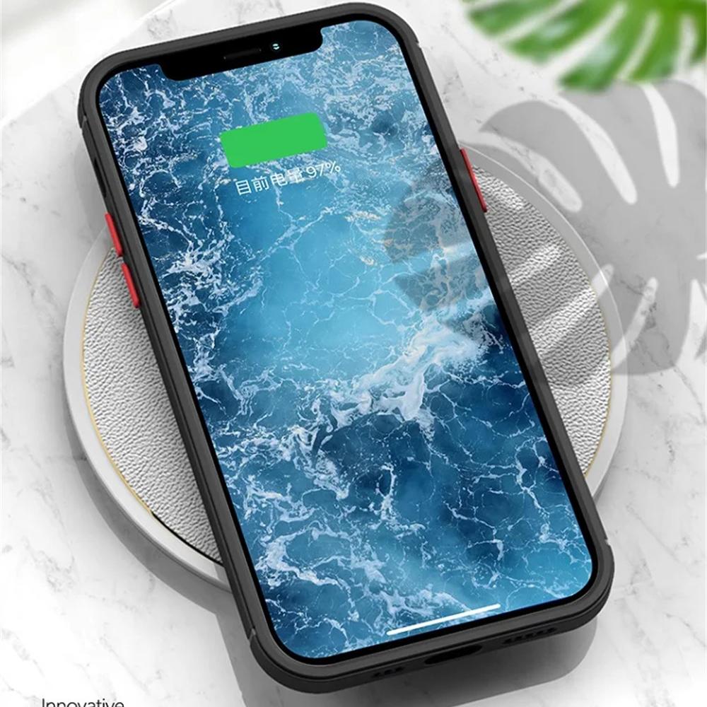 Shockproof Case For iPhone 16 Pro Max 15 14 13 12 11 ProMax Mini Plus Phone Magnetic Wireless Charge For Magsafe Hard Back Cover