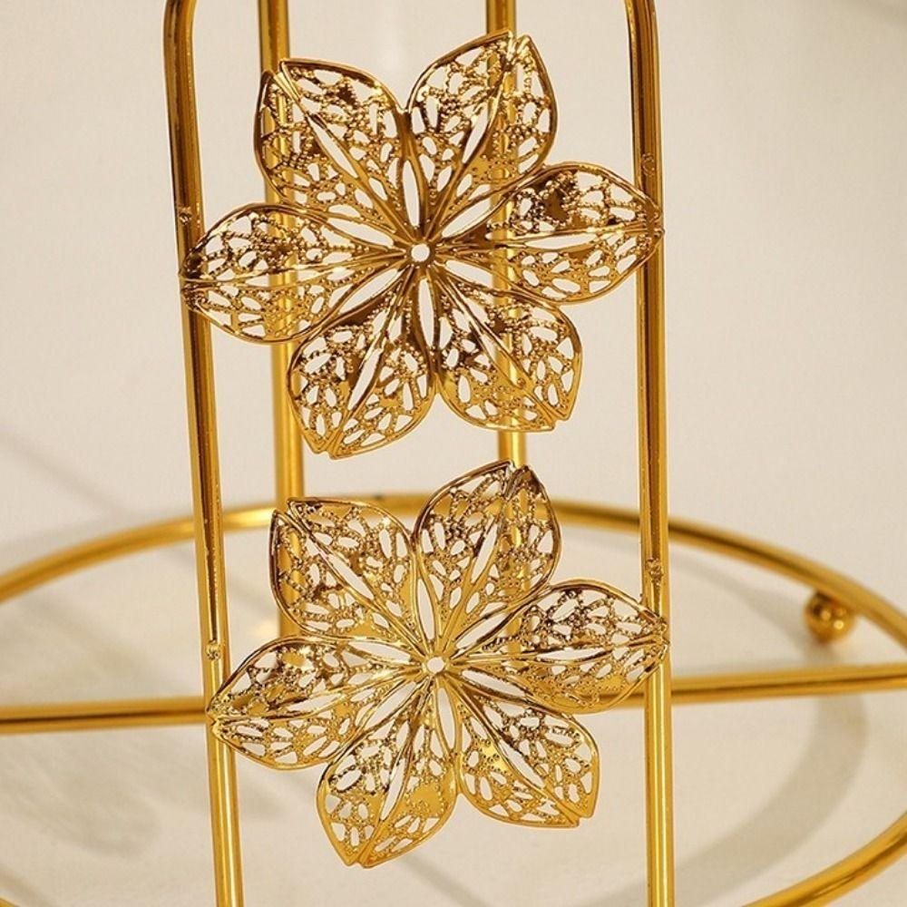 Free Standing Tree Paper Towel Holder Gold Vertical Paper Shelf Practical Tissue Stand  For Home