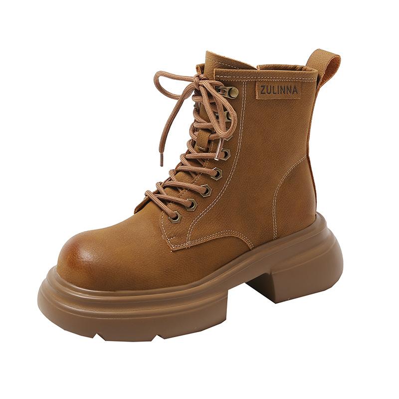 Martin boots women's 2025 spring and autumn new outdoor western Sichuan travel short boots popular British style thick-bottomed fried street