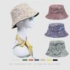 Versatile Style Hat Flower Printing Womens Sunshade Fishermans Hatscaps