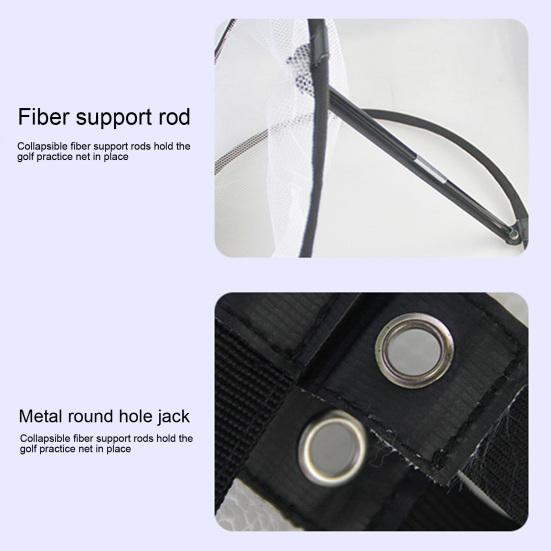 Golf-Chipping-Übungsnetz, Präzisions- und Schwungtrainer, Chipping-Pitching-Käfigmatte, tragbares Golf-Übungsnetz für drinnen und draußen, Golf-Zieltraining