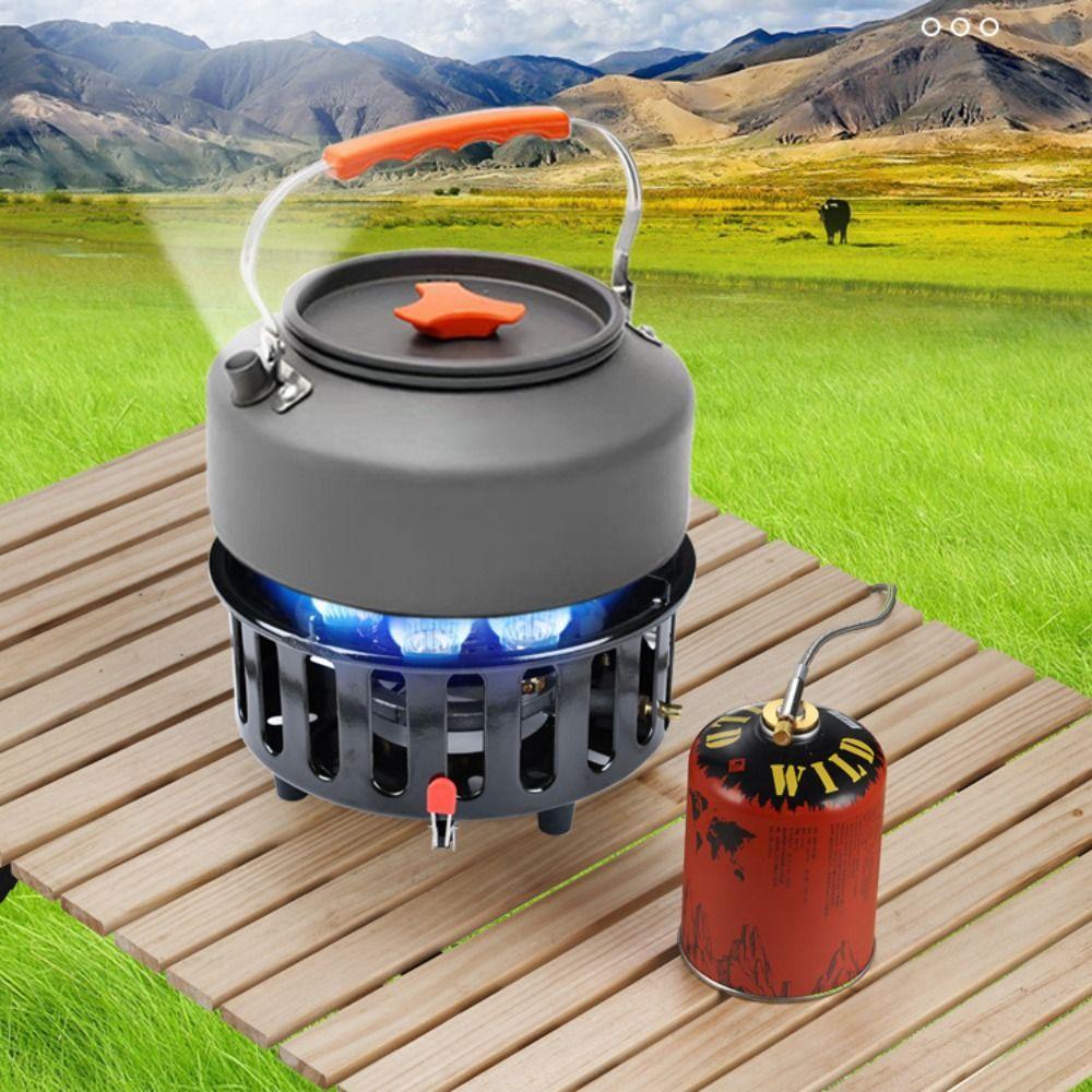 Electronic Ignition High-Power Burner 7-Core Portable Stove Camping Stove Tourist Use