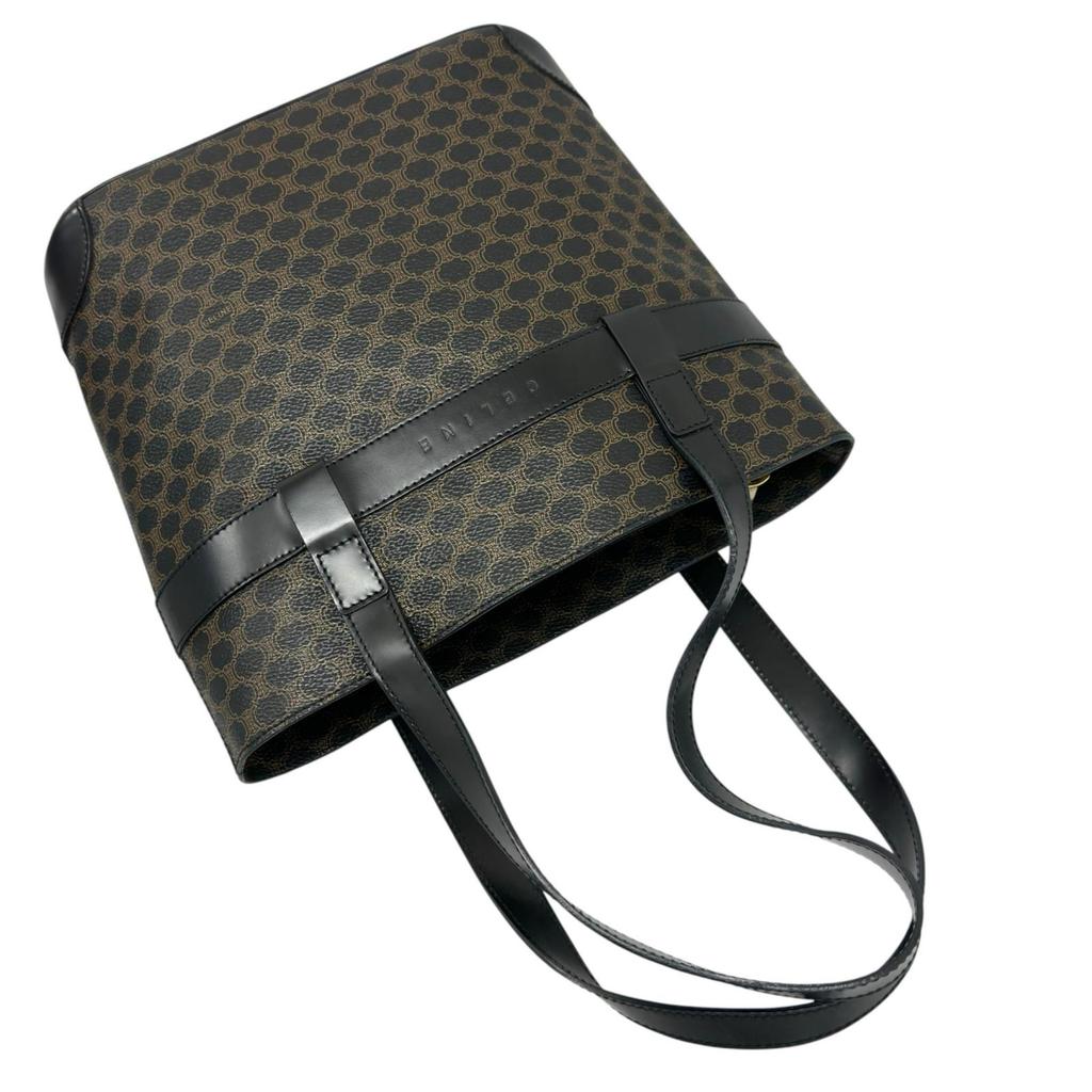 CELINE Macadam Handbag black Women used