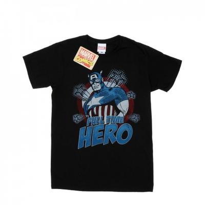 Mens Captain America Full Time Hero T-Shirt