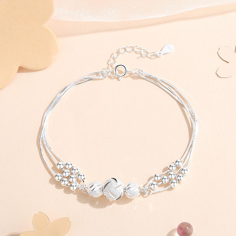 925 Silver Zircon Flower Bracelet For Women Luxury Charm Jewelry Gifts Birthday Party Elegant Chain Bracelet