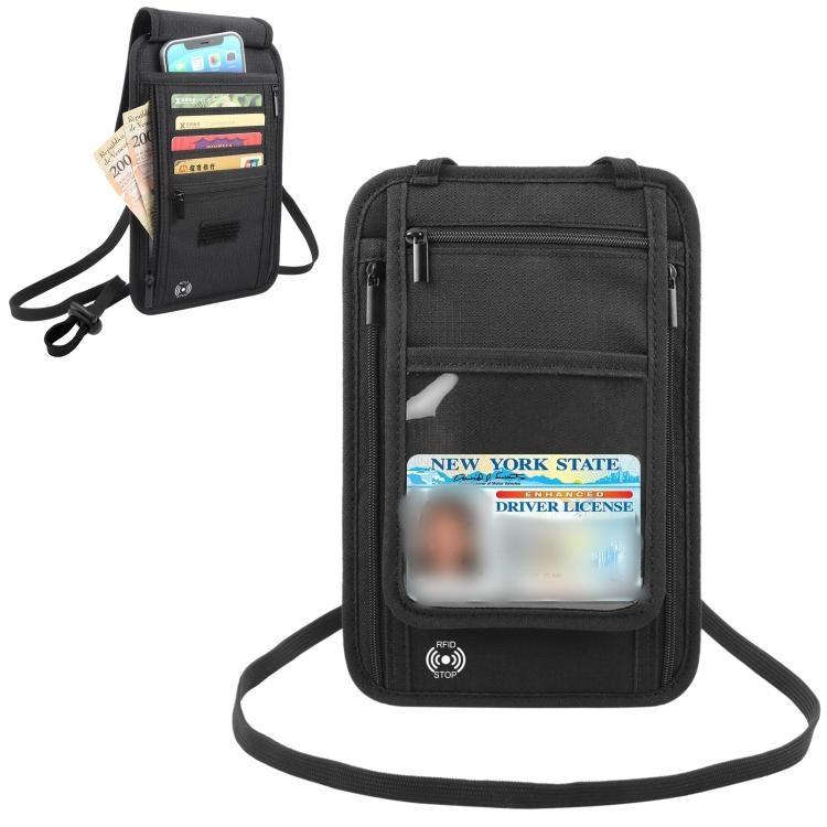 HAWEEL Torba Portfel na Szyję na Paszport Organizer na Dokumenty Etui na Karty Kredytowe Torba