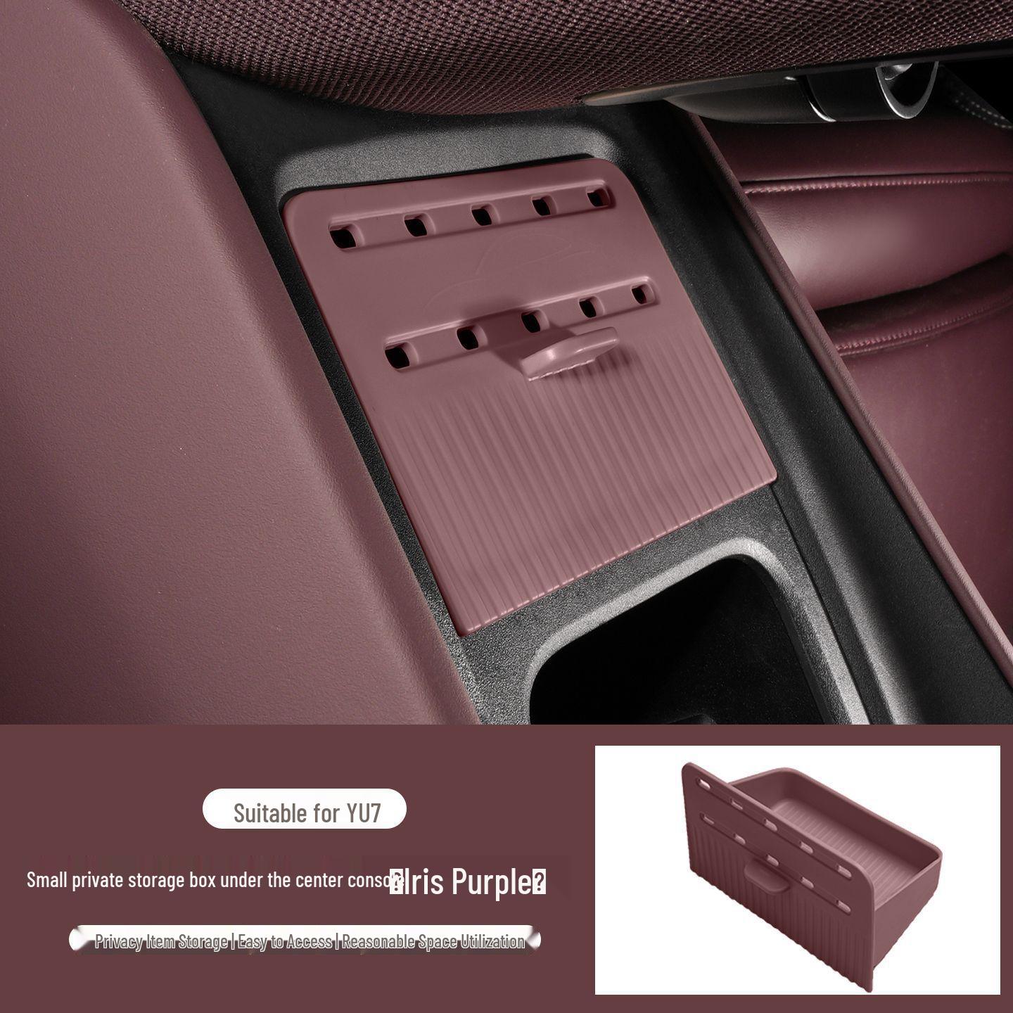 Xiaomi YU7 Car Console Hidden Storage Box with Air Freshener Compatibility