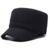 Middle-Aged and Elderly Cap Men's Woolen Flat Cap Autumn Winter Warm Father's Cap Thick Ear Protection Cap