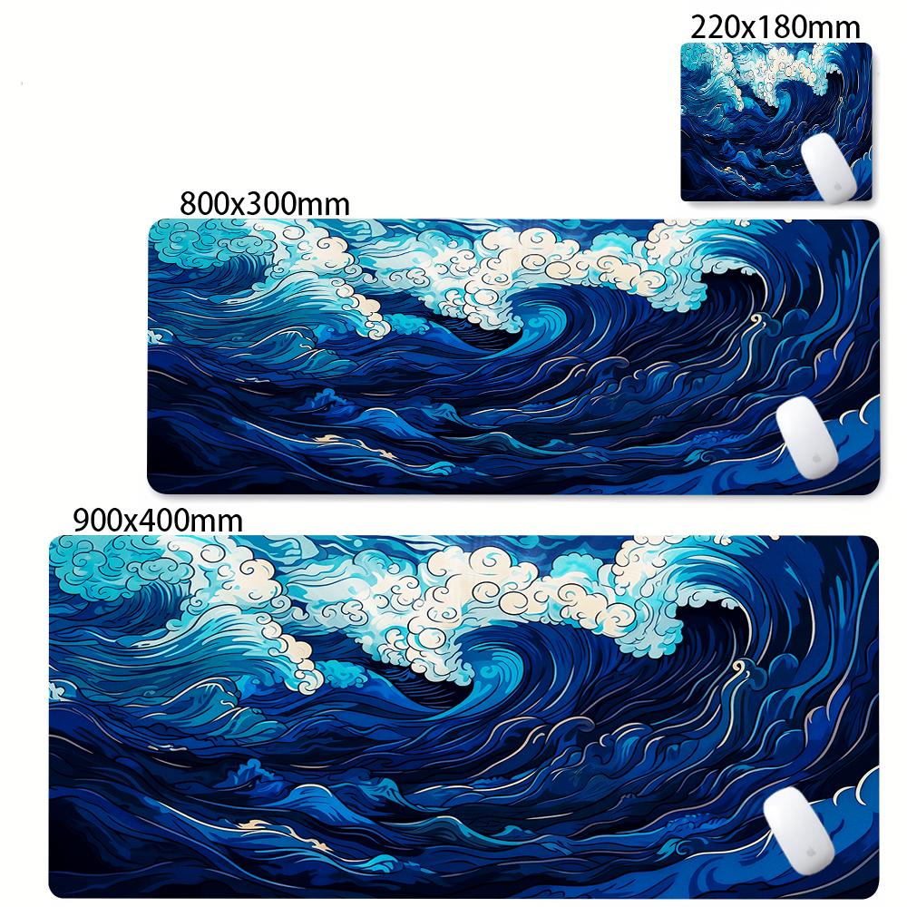 Mousepad Computer XL MousePads Keyboard Pad Mouse Mat Japan Sea Wave Gamer Soft Office Carpet Anime Table Mat Desktop Mouse Pad