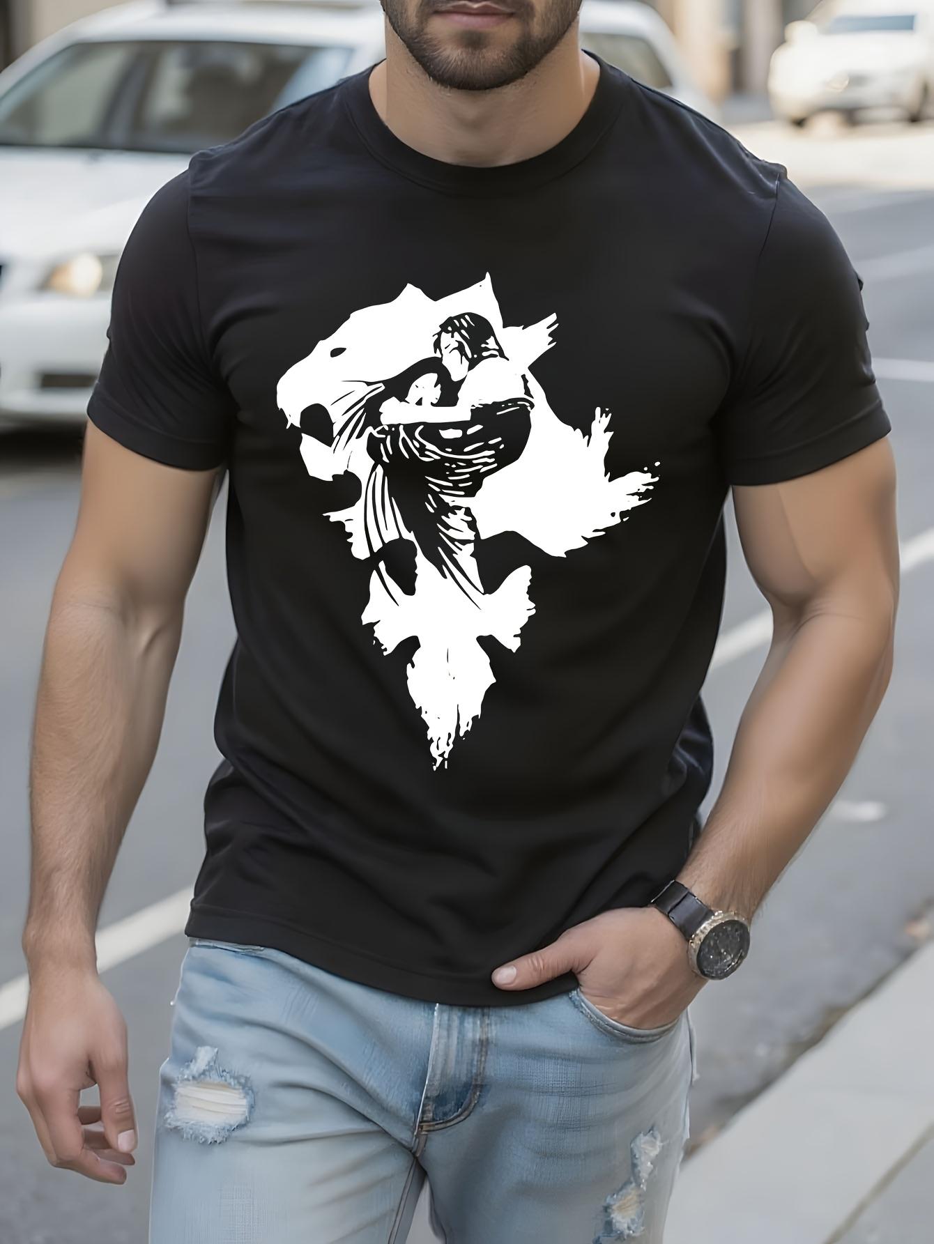 100% Cotton O-Neck Tshirt - Squall Leonhart Graphic Print XL