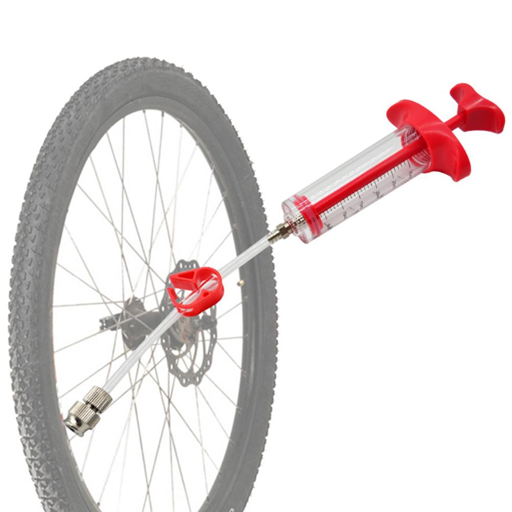 Bicycle Tubeless Sealant Injector Syringe Kit - 60ml With Valve Tools, Cores, Adapters & Hoses