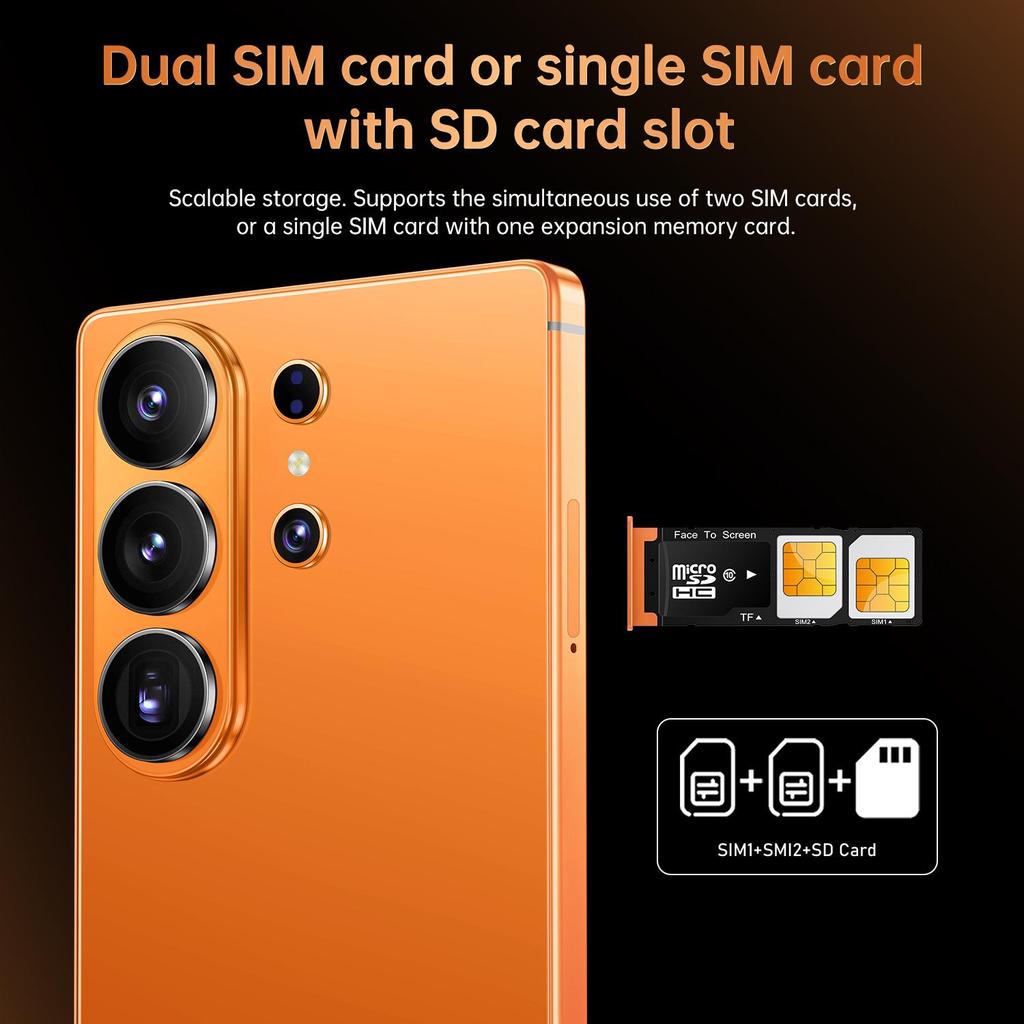 Smartphone Android S26 Ultra 5G, 12+512GB, Ecran Mare