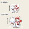 Christmas Stickers, Snowball Fights, Funny Bathroom Decoration, Beautification of The Toilet, Toilet Stickers