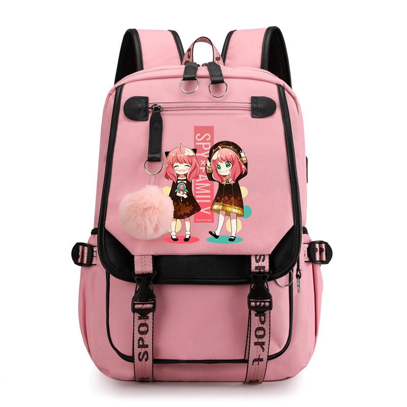 Spy Play House Backpack Casual Versatile Large Capacity Junior High School Student School Bag