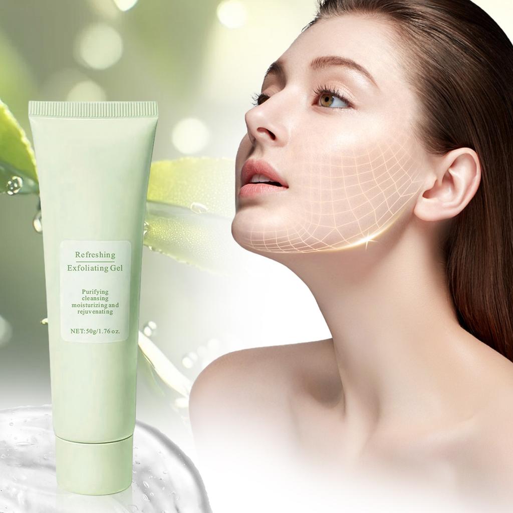 Peeling-Gel, Gesichtspeeling-Gel, sanftes Peeling-Gel, feuchtigkeitsspendendes Öl, ausgleichendes Reinigungsmittel (1 STÜCK)