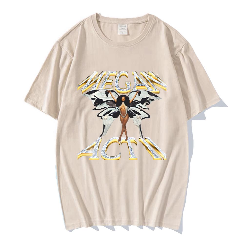 Megan Thee T-shirts Stallion MEGAN Act Ll Deluxe LP New Design Tshirts Chic Women Cotton Tees Summer New Y2K Tops Casual Clothes