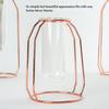 Transparent Hydroponic Plant Vases Flower Pot Tabletop Home Decorations