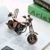 Vintage Cast Iron Harley Motorcycle Model for Home Decor Collectors Retro Iron Motorcycle Figurine Sculpture for Nostalgic