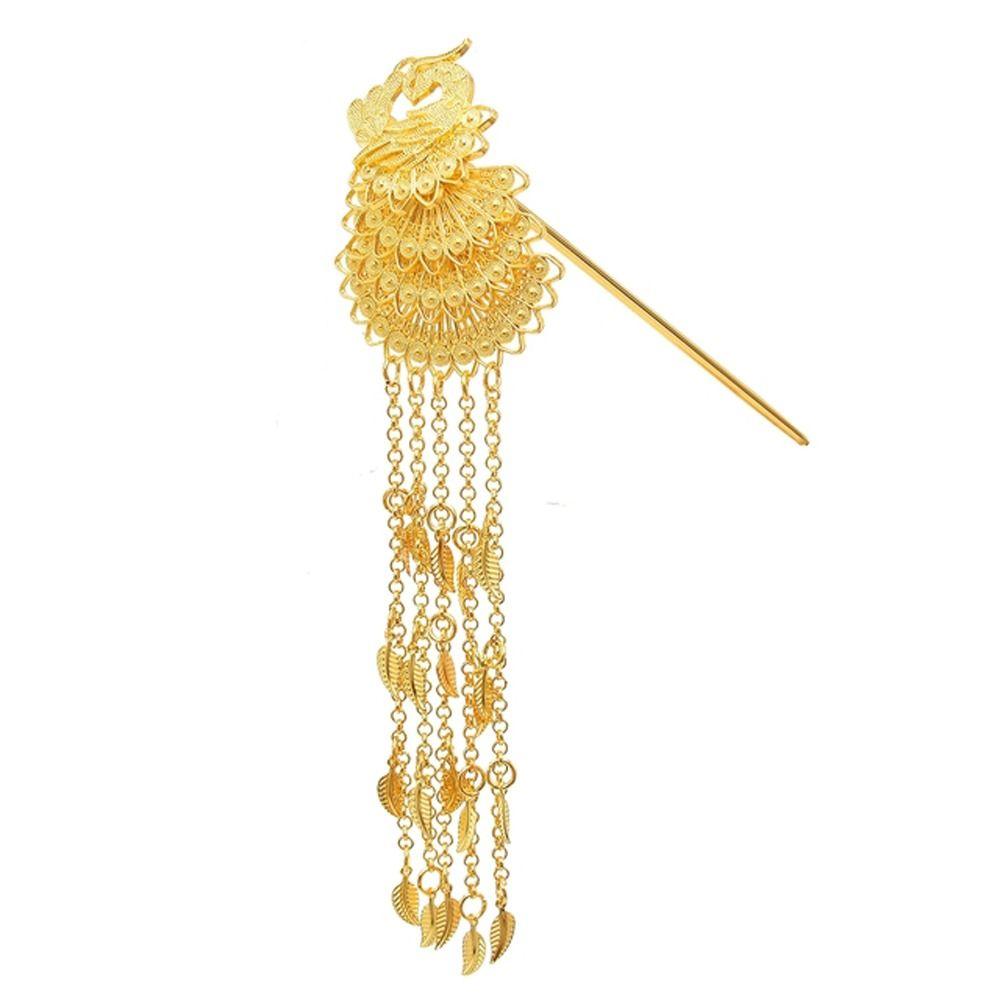 Sticks Hair Accessories Animals Women Hair Fork Chinese Hairpins Peacock Hair Sticks Long Chain