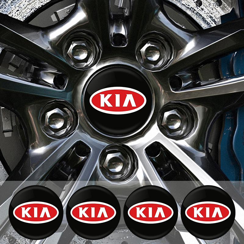 4 Stück 56mm Auto Radnabenkappe Abzeichen Emblem Aufkleber Radaufkleber Für Kia Rio 3 4 Ceed Cerato Sportage Soul Sorento K2 K5 Flip