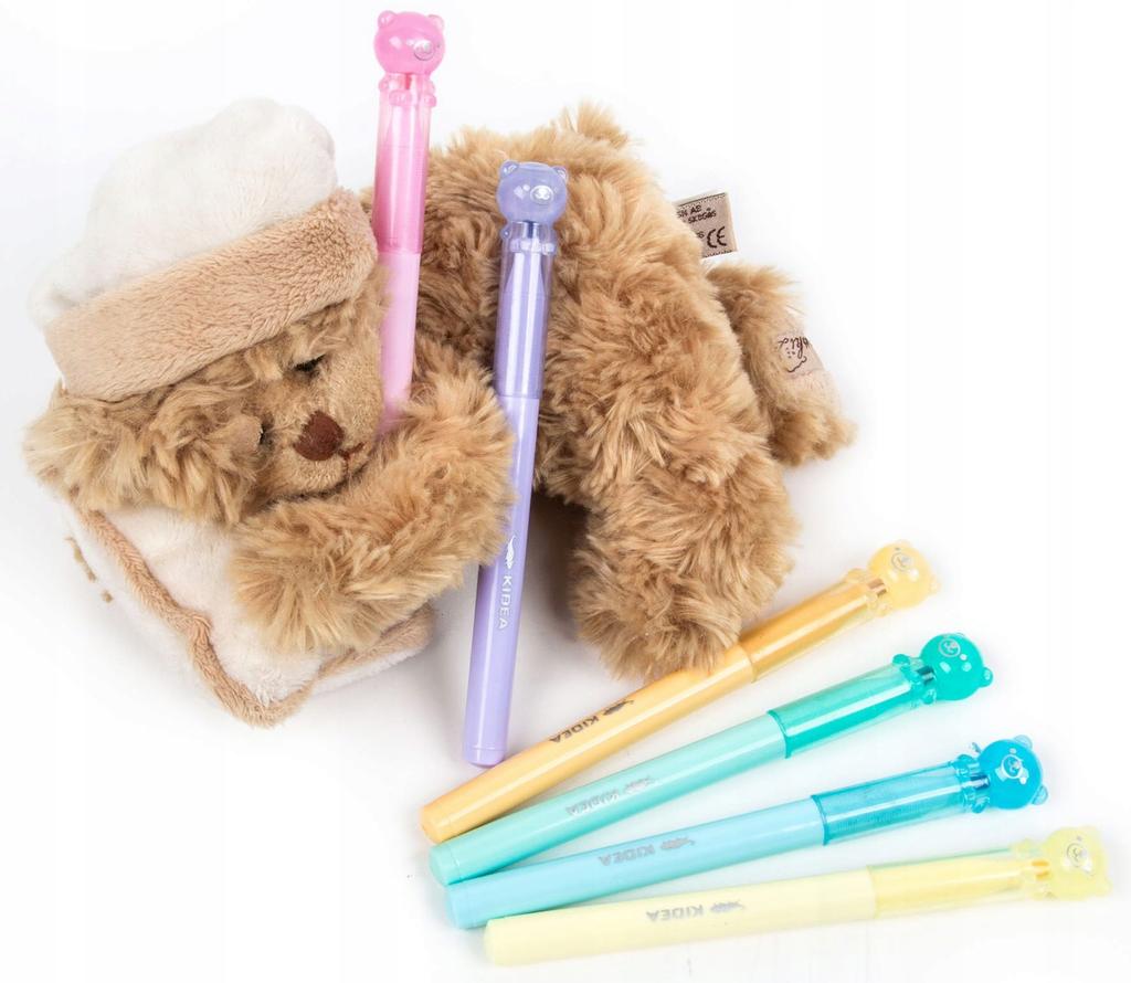 FLAMASTRY KREMOWE MISIE 6 KOLORÓW KIDEA 4338