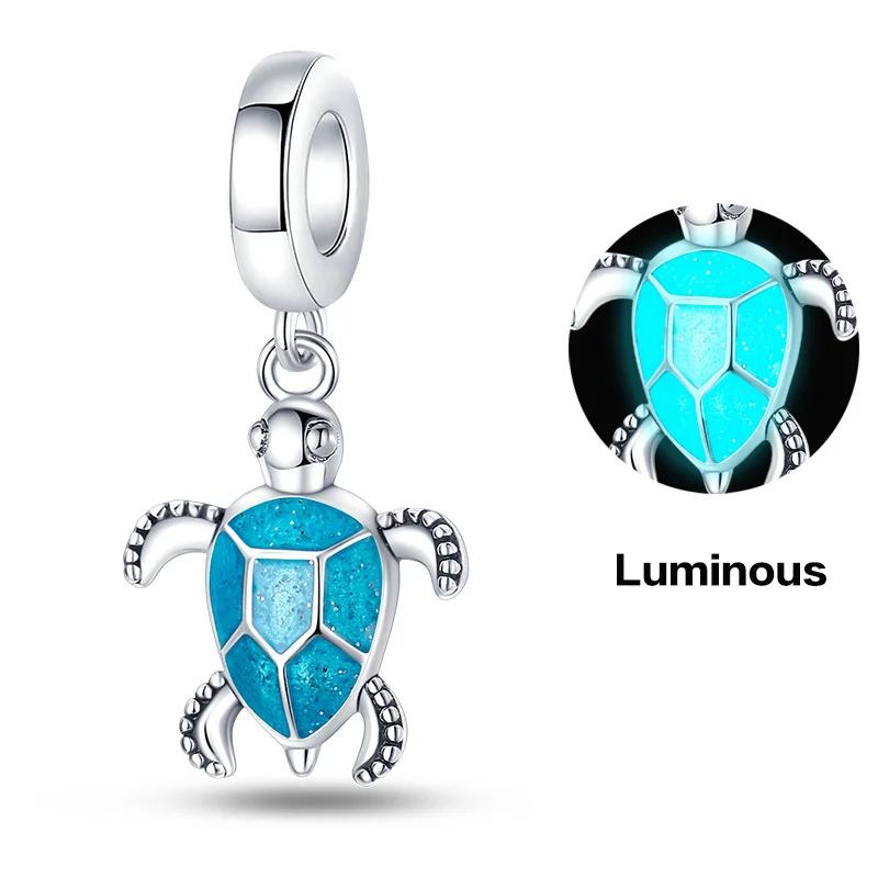 Kupfer Krabben Ozean Serie Blaue Schildkröte Seestern Muschel Passen Original Armband Charms Für Frauen DIY Feinschmuck Geschenke