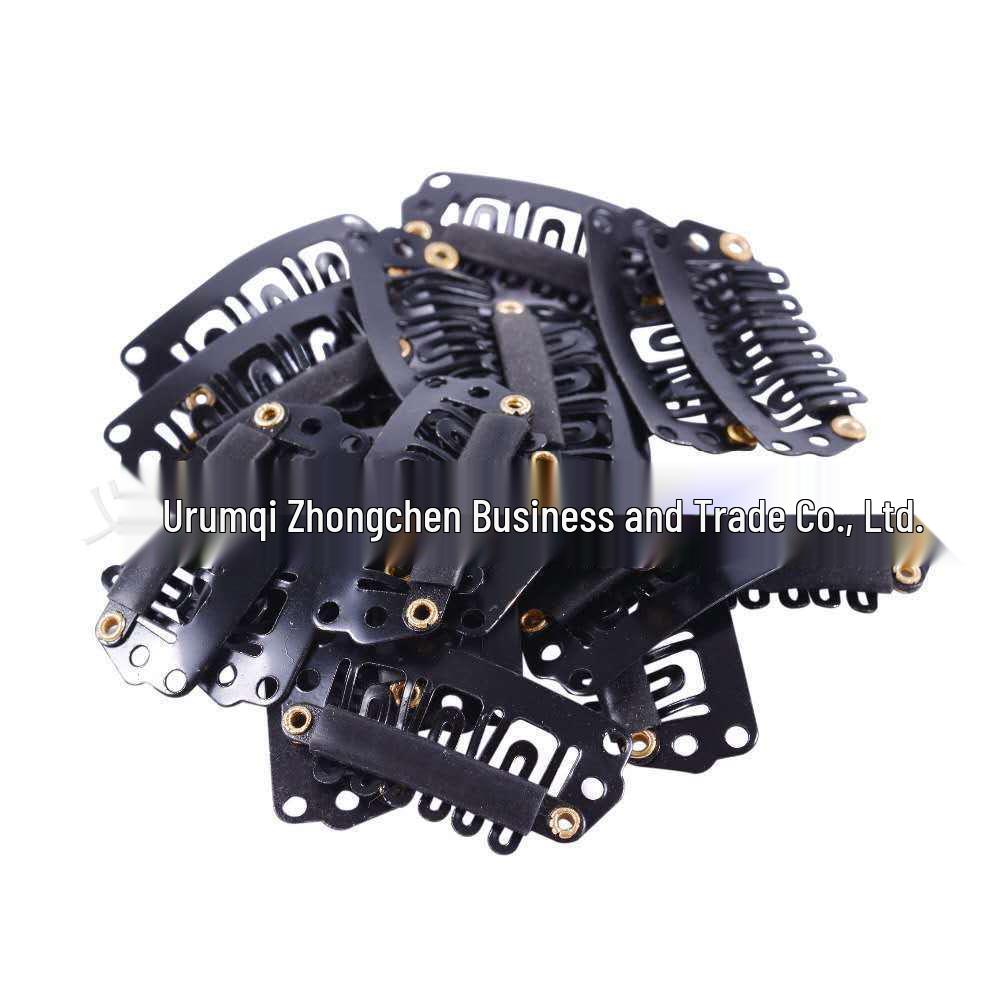 

Stainless Steel Invisible BB Wig Clips 2.8cm Six-Tooth Hair Extension Clips чёрный