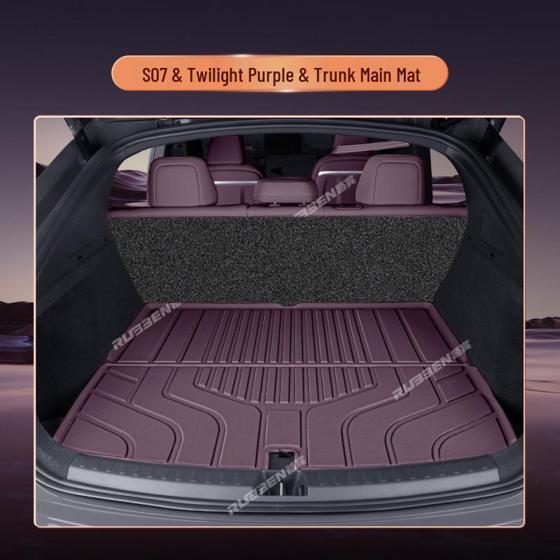 Dark Blue S07 TPE Full-Coverage Waterproof Floor Mats, Carpets for Interior Modification