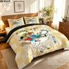 Springtime Fantasy Custom Name Pattern Bedding Quilt Set Quilt Cover Pillowcase Home Gift(1 * duvet cover + 2 * pillowcase, without core)