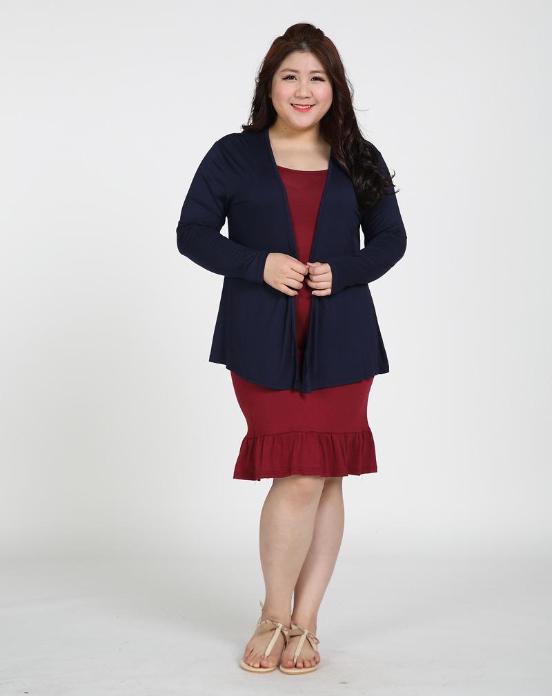 Plus Size Spring/Summer Sun Protection Modal Beach Cover-Up Cardigan for Women