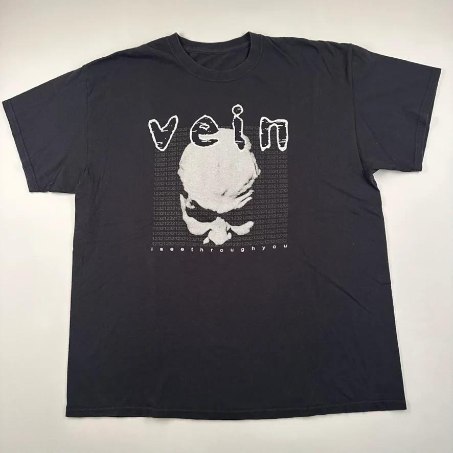 

Vein.fm rock band Tour concert short sleeve black color shirt reprint KV40536 Unisex T-Shirt XXXL