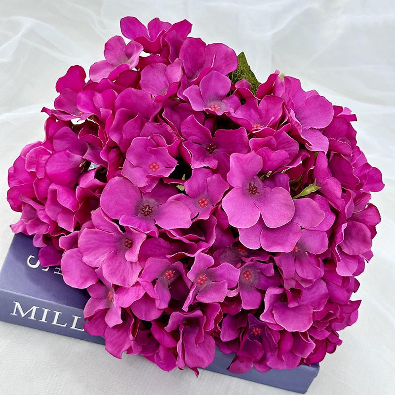 Elegantes künstliches Hortensienkugel-Ornament mit Frühlingsfarben für Heimdekoration und Hochzeitsgestecke