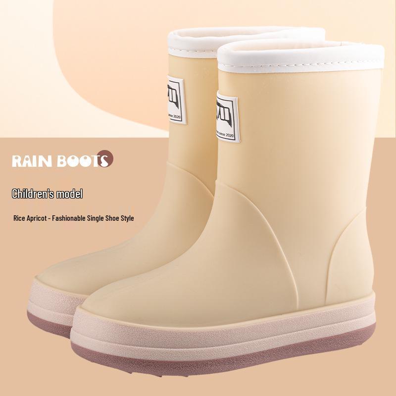 

Водонепроницаемые дождевые сапоги до середины икры на шнурке с нескользящей подошвой для всех сезонов - стиль родитель-ребенок, японская резиновая обувь для мужчин 150mm (Fits Size 20-21)