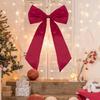 43 x 24 Inches Large Bow Themed Party Decorations Giant Pink Bow Decor Satin Ribbon, Contains Felt Big Pink Bow Wall Decor