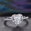 European & American Fashion Zircon Heart Ring - Valentine's Day Couple Gift