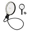 ZenCT Magnifying Glass, Neck Strap & Handheld, 5x & 10x Magnification, 13.2cm Diameter, Type-C Rechargeable, 30 LED Lights, 3 Color Temperatures, 2