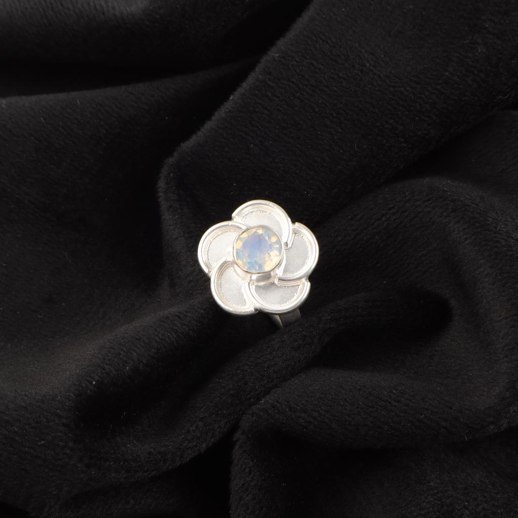 Milky Opal Jewelry, 925 Solid Sterling Silver Ring, Handmade Wonderful Silver Jewelry, Opal Attractive Ring Gift For Women