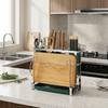 Rustproof Cutter Cutting Board Storage Rack Stainless Steel Cutter Holder  Cabinet