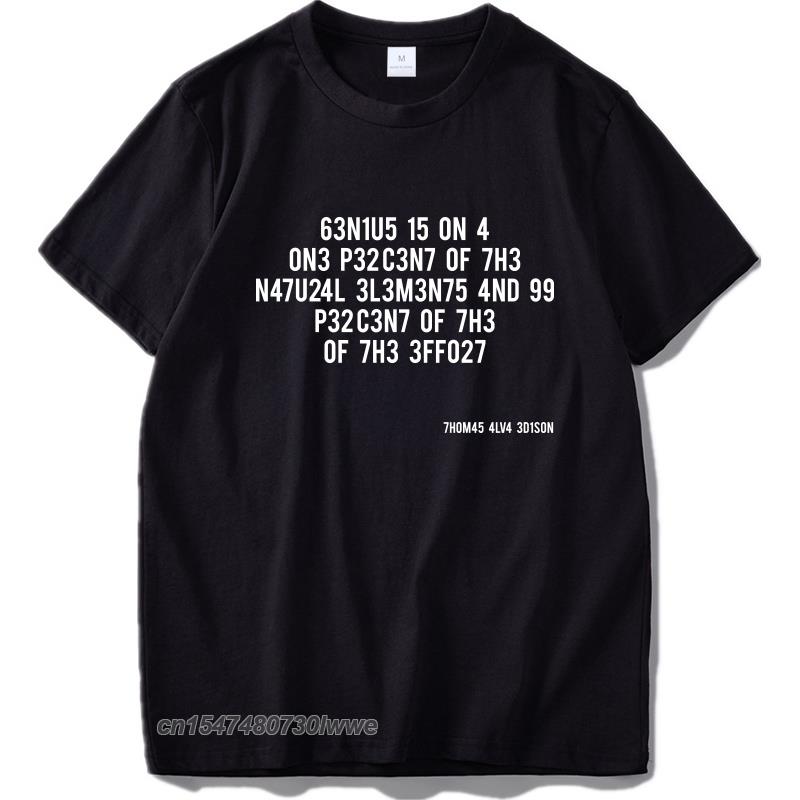Hacker T Shirt Leet Language Stephen Hawking Design Tshirt Cotton Unisex Cloth High Quality Tshirt Eu Size