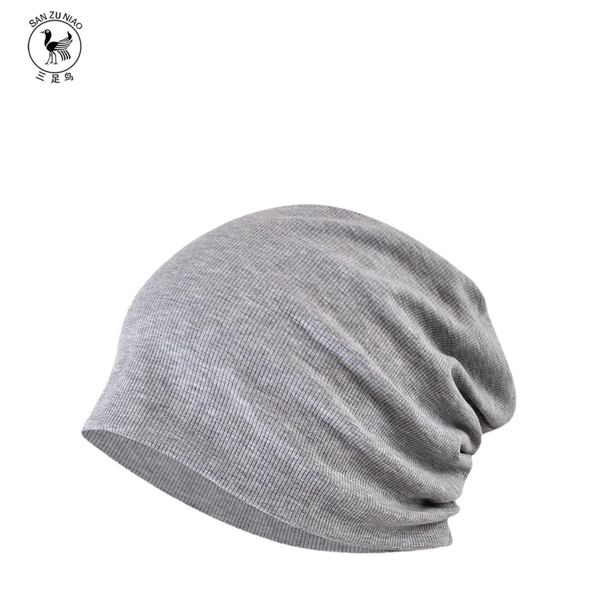 

Осінні та зимові шапки Чоловічі та жіночі однотонні смугасті теплозберігаючі шапки-антипуловери з шапками capped/elastic сірий колір