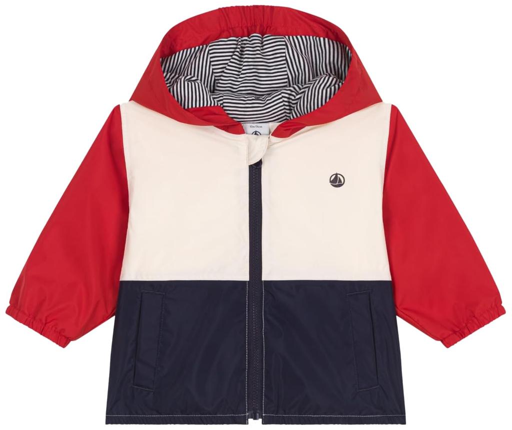 Petit Bateau Windbreaker A0CTM Size 36 95cm Red/Multicolor, Months,