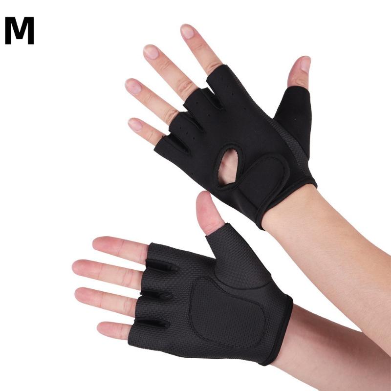 Women Men Fitness Gym Gloves Weightlifting Gloves Half Finger Breathable Non-Slip Gel Pad Bodybuilding Training Dumbbells Gloves