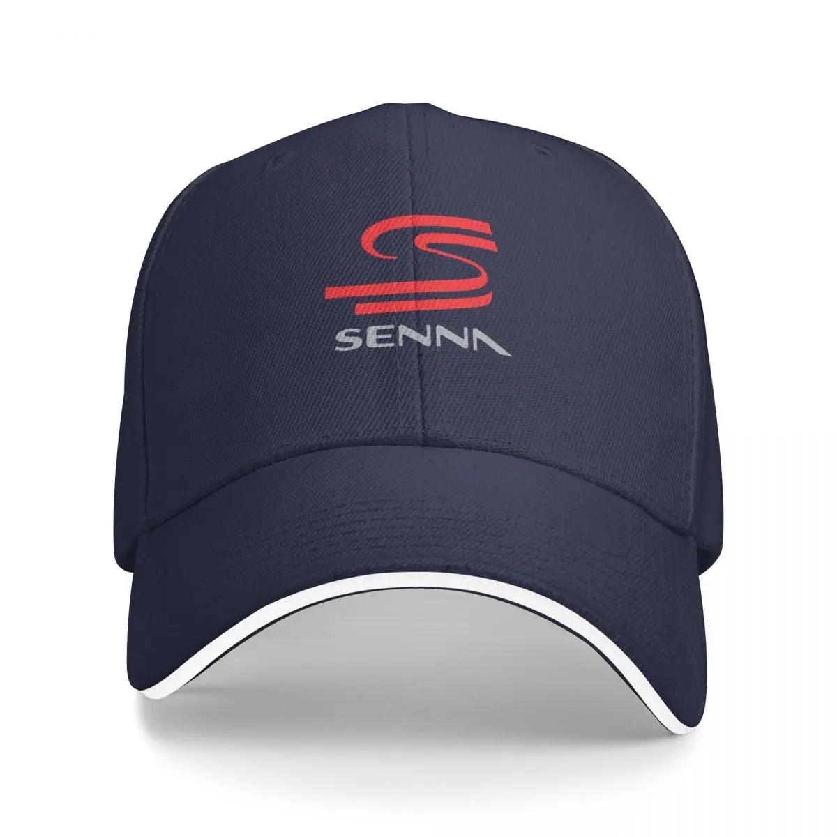 

Ayrton Senna Logo Baseball Cap Christmas Hat Icon Golf Wear Men Women s Adjustable темно-синього кольору