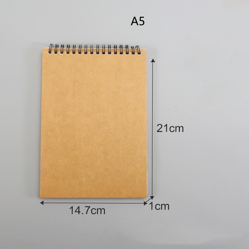 Sketchbook Drawing Book Art Book Hand-drawn Book Blank Thickened Coil Loose-leaf Hard Shell Flip Watercolor Hand