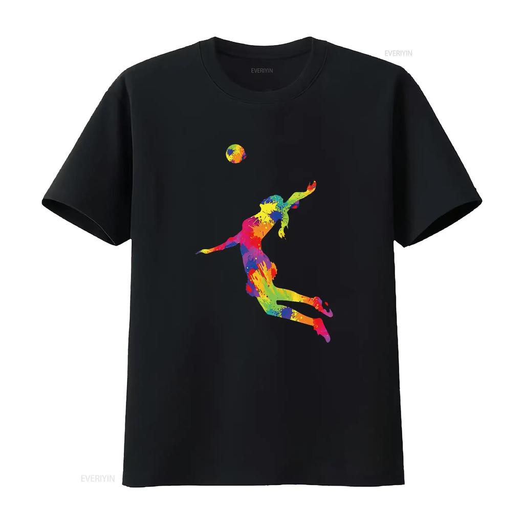 Womens Volleyball Girl Women Youth T Shirt vintage Washed Top For Everyday Wear designer clothes Casual Stylish graphic fashion