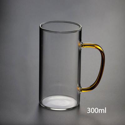 High quality Glass Coffee milk Mug Tea Mug 300ml Heat Resistant Glass Tea Cup Coffee Cup Drinkware gift Milk cup